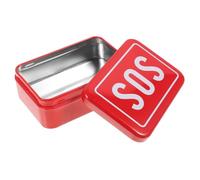 KOMBIUDA Trousse Médicale de Voyage Portable Grosse Boîte à Remède en Fer-blanc Légère Fermeture Hermétique pour Rangement D'urgence Maison Bureau