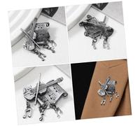 KOMBIUDA Vintage Music Instrument Lapel Pin Épingle Guitare Décorative pour Vêtements Femme Accessoire Mode et Sécurisé Original