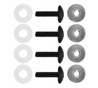 KOMBIUDA Vis de Lunettes de Hockey Remplacement sécurité visière kit de réparation de visière Visor Nuts de Remplacement matériel d'équipement de Hockey Alliage d'aluminium