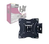 KOMBO OMEGA - Support TV Inclinable, Extensible et Pivotant Full Motion pour écrans 19''-42'', VESA Max. 200x200, Inclinaz. +5°/-12°, Rotaz. 180°, Extension 75-225 mm, Vis et chevilles incluses