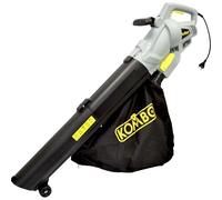 KOMBO - Souffleur/Aspirateur 3000W avec Broyage 10:1, Vitesse 270 km/h, Sac 45L, avec Roues de Guidage - pour Feuilles et Herbe - Alimentation 230V