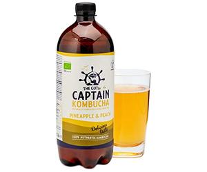 Kombucha ananas et pêche 1 L