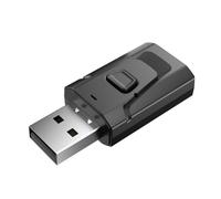 Komdndht 4-en-1 Bluetooth 5.0 USB Bluetooth Émetteur Récepteur Adaptateur Audio avec Appel Récepteur Bluetooth de Voiture Facile à Installer Facile à Utiliser