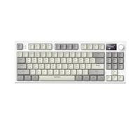 Komdndht K86 Tri-Mode RVB Clavier Mécanique Russe Échangeable à Chaud Clavier de Russe sans Bluetooth Russe, Un