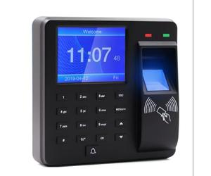 Komdndht Machine de Contrôle D'Accès, Identification par Empreinte Digitale/Mot de Passe/Carte D'Identité avec Écran de 2,4 Pouces, Enregistreur des Employés, Installation Facile, Facile à Ut