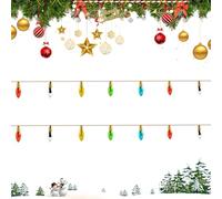 KOMEIL 2pcs Accessoires Maison de Poupée Wichtel Guirlande Lumineuse, Accessoires Lutin Noël Guirlande Lumineuse Miniature à LED, Wichtel Lichterkette Miniatur, S'applique à Décorez Maison Poupée (B)