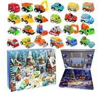 KOMEIYL 2025 Calendrier de L'avent Voiture Enfant, 24 Jours Noël Calendrier Rebours Voitures, Calendrier l'Avent Noël Garçons Véhicules, S'applique être Offert Cadeau Aenfants