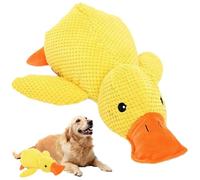 KOMEIYL Canard Anti Stress Chien, Jouet pour Chien Canard Jaune, Calming Duck Dog Toy, Chien Anti-Stress Canard en Peluche, S'applique Chiens Soulager L'inconfort Pendant Poussée Dentaire