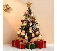 KOMEIYL Guirlande Lumineuse Noel, 2m Guirlande Lumineuse père Noël, 20 LED Bonhomme Neige Guirlande Lumineuses, S'applique à Intérieur Extérieur Noel Décoration Sapin Noëlcréez Ambiance Festive (B)