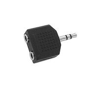 KOMELEC Adaptateur jack 3.5 mâle vers 2 jack 3.5 femelle stéréo