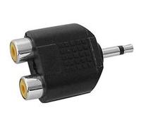 CONECTICPLUS Adaptateur Jack 3.5 mâle Mono vers 2 RCA Femelles