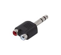 KOMELEC FRANCE Adaptateur Jack 6.35 Mâle Stéréo 2 Rca Femelles