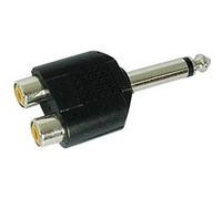 KOMELEC FRANCE Adaptateur Jack 6.35 Mâle Mono 2 Rca Femelle