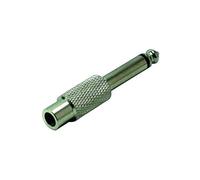 KOMELEC FRANCE Adaptateur Jack 6.35 Mâle Mono Rca Femelle Nickelé