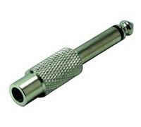 KOMELEC FRANCE Adaptateur Jack 6.35 Mâle Mono Rca Femelle Nickelé