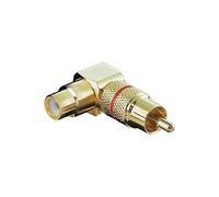 KOMELEC Adaptateur rca coudé 90° or