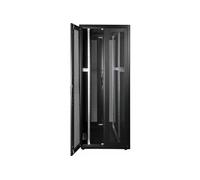 KOMELEC FRANCE Baie Réseau Informatique Professionnelle Bepf 42u 800 X 1000 Double Porte Nid D'abeille Noir (en Kit)