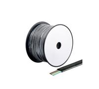 KOMELEC Bobine de câble téléphone rj12 100m noir