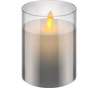 KOMELEC Bougies à led en verre 7.5x10cm - cire véritable blanc chaud Blanc chaud
