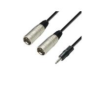 KOMELEC FRANCE Câble 2 Xlr Mâle Jack 3.5 Mâle Stér 3 M