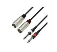 KOMELEC FRANCE Câble 2 Xlr Mâles 2 Jack 6.35 Mâle 1.50m