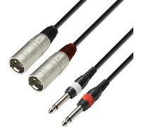KOMELEC FRANCE Câble 2 Xlr Mâles 2 Jack 6.35 Mâle 1.50m