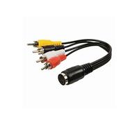 CONECTICPLUS Câble DIN 5 Femelle vers 4 RCA mâle 20cm