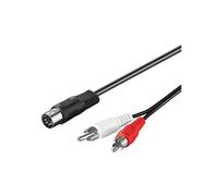 Câble DIN 5 mâle vers 2 RCA mâle 1 mètre