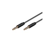 KOMELEC Câble jack 3.5 4p pour casque/micro 1m