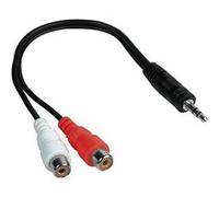 KOMELEC Câble jack 3.5 vers 2 rca fem 20cm