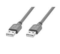 KOMELEC Câble usb 2.0 mâle mâle type aa gris 5m
