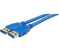KOMELEC Câble usb 3.0 mâle mâle bleu 1.80m