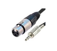 KOMELEC Câble xlr femelle jack 3.5 3 mètres