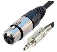 KOMELEC FRANCE Câble Xlr Femelle Jack 3.5 Stéréo 1.50 M