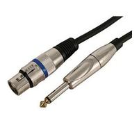 KOMELEC Câble xlr femelle jack 6.35 mâle 1 mètre mono