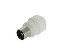 KOMELEC Connecteur d'antenne tv mâle 9.5mm blanc