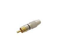 KOMELEC Connecteur rca mâle argent noir