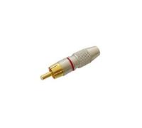 KOMELEC FRANCE Connecteur Rca Mâle Argent Rouge Rouge