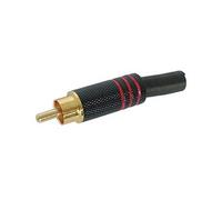 KOMELEC FRANCE Connecteur Rca Mâle Metal Rouge Rouge