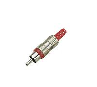 KOMELEC FRANCE Connecteur RCA mâle rouge Rouge