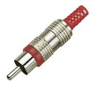 KOMELEC FRANCE Connecteur RCA mâle rouge Rouge