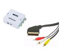 KOMELEC Convertisseur Hdmi Vers Péritel Et Rca Blanc