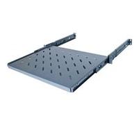 KOMELEC Etagère coulissante baie 1u 19 pouces 550mm noir G