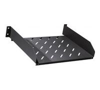 KOMELEC FRANCE Etagère fixe 1u 2pts de fixation avant prof. 250mm charge max : 15 kg noir