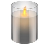 KOMELEC FRANCE Bougies à led en verre 7.5x10cm - cire véritable blanc chaud