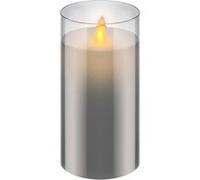 KOMELEC FRANCE Bougies à led en verre 7.5x15cm - cire véritable blanc chaud Blanc chaud