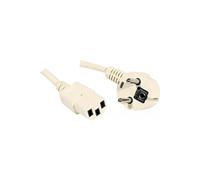 KOMELEC FRANCE Câble électrique secteur 1.80m beige