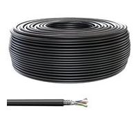 Goobay Câble réseau 77624 CAT6 S/FTP (PiMF) extérieur Noir 100 m