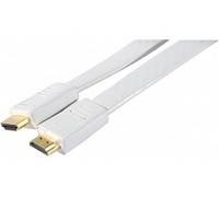 KOMELEC FRANCE Câble hdmi 1.4 highspeed plat 5m blanc