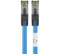 Câble Ethernet RJ45 - Goobay - Cat 8.1 - 25 m - S/FTP - Câble blindé - Bleu